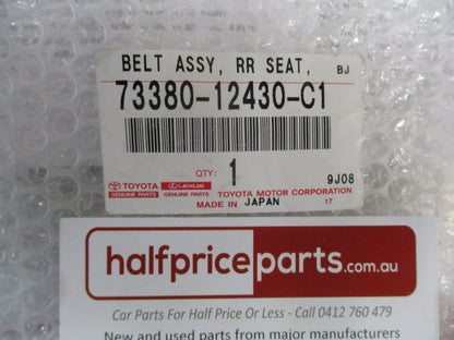 Toyota Corolla Genuine Rear Right Seat Belt Buckle New Part