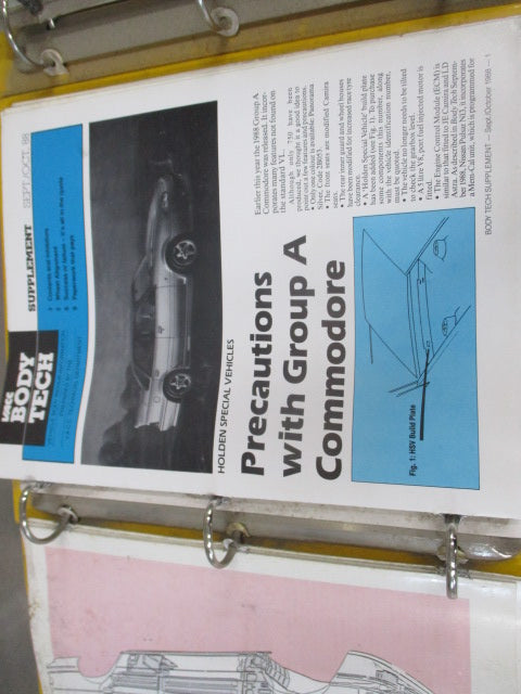 Body Tech Books Suit Holden/Ford/Toyota/Mazda/Honda/Nissan/Mitsubishi Used Book