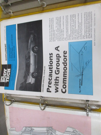 Body Tech Books Suit Holden/Ford/Toyota/Mazda/Honda/Nissan/Mitsubishi Used Book