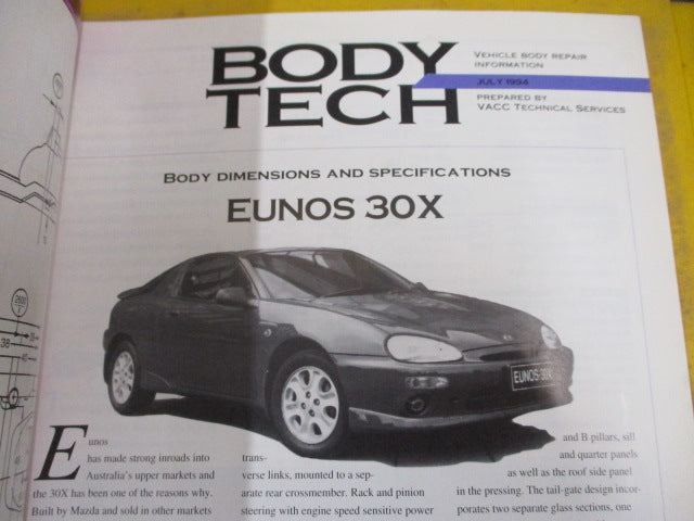 Body Tech Books Suit Holden/Ford/Toyota/Mazda/Honda/Nissan/Mitsubishi Used Book