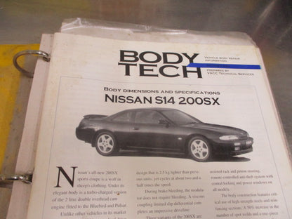Body Tech Books Suit Holden/Ford/Toyota/Mazda/Honda/Nissan/Mitsubishi Used Book