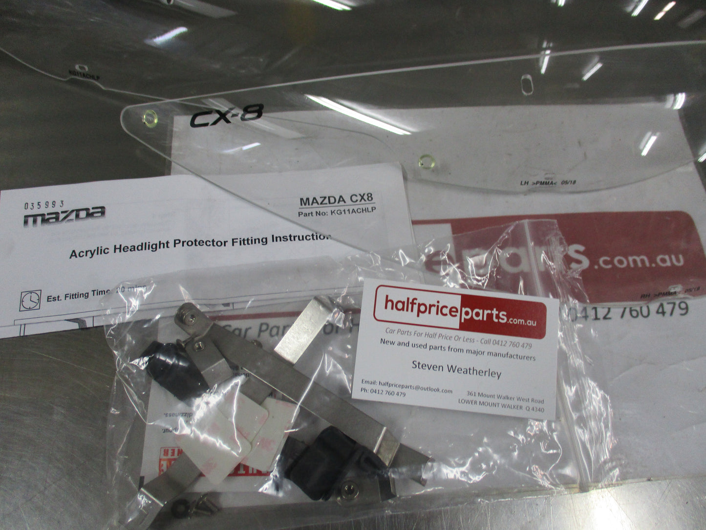Mazda CX-8 Genuine Headlight Protector (Pair) Read Ad New Part