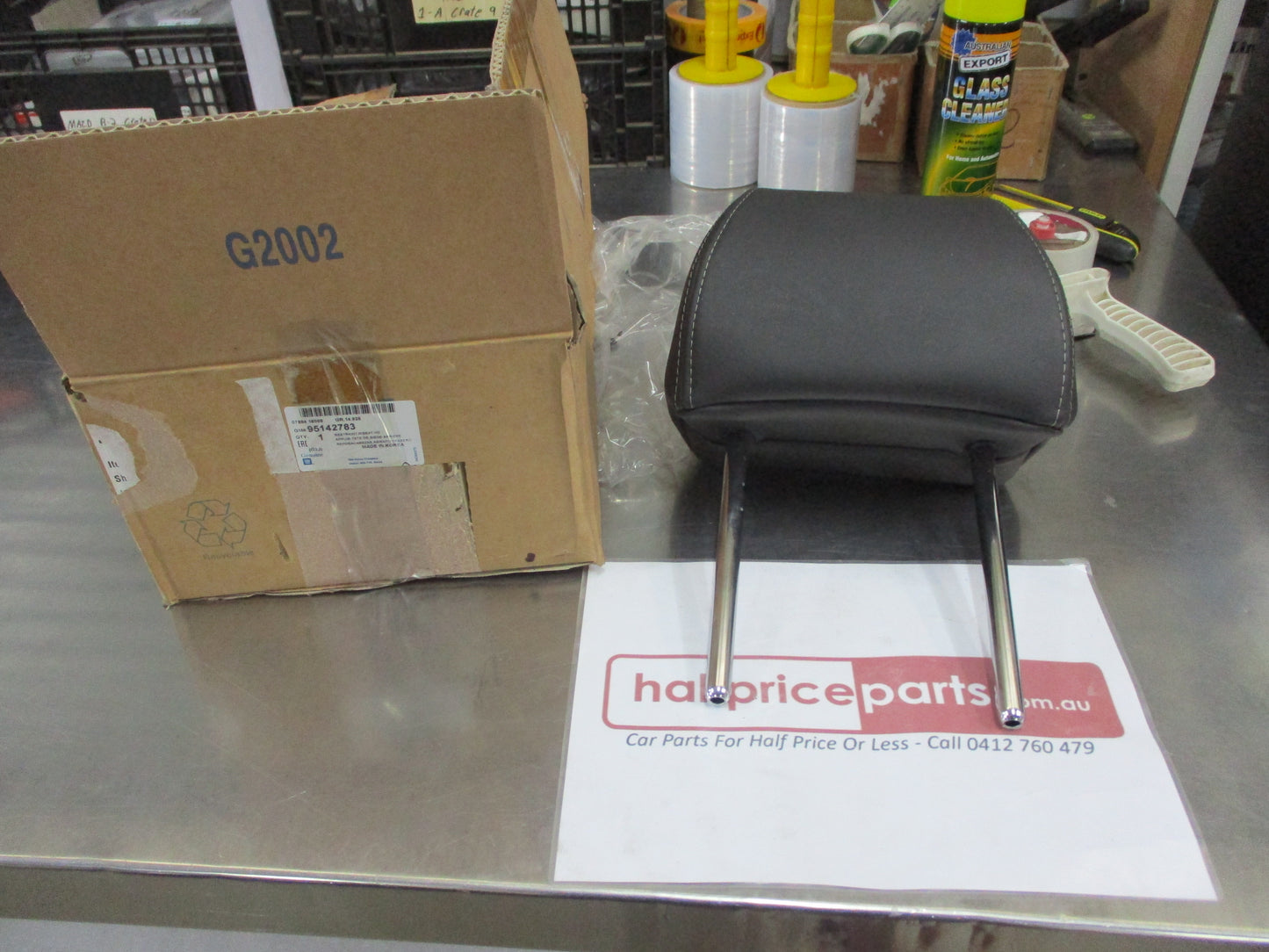 Holden Cruze Genuine Drivers Rear Seat Leather Head Rest New Part