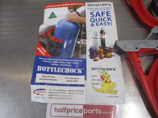 Bottlechock 160-230mm Diameter Bottles Australian Made Holds 2 Bottles New Part
