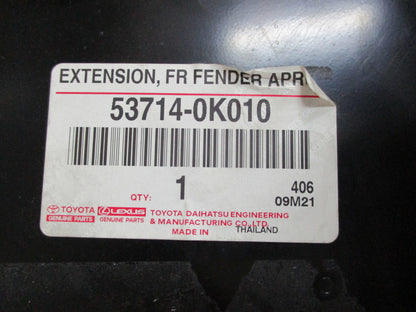 Toyota Hilux Genuine Front Left Hand Fender Apron Extension New Part
