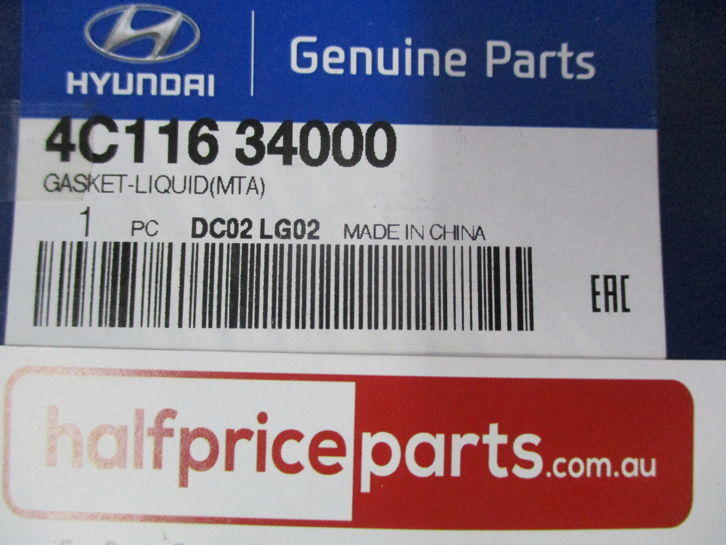 Hyundai/Kia Various Models Genuine Liquid Gasket New Part
