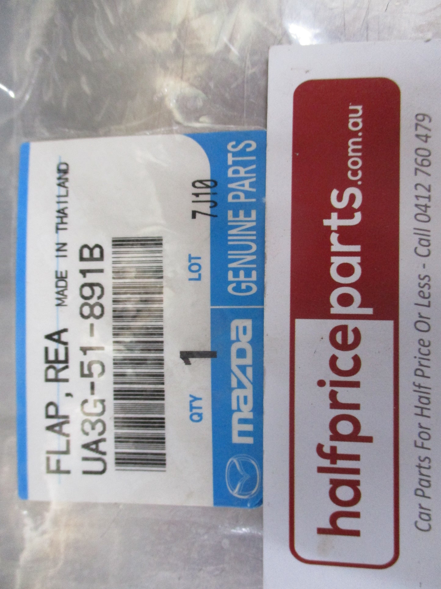 Mazda 3 BK Genuine Left Hand Rear Rear Rubber Flap New Part