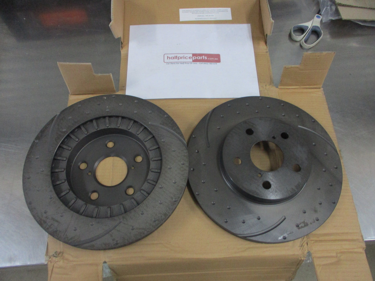 RDA Front Disc Brake Rotors (Pair) Slott/Dimp Suit Toyota Rav4 New Part