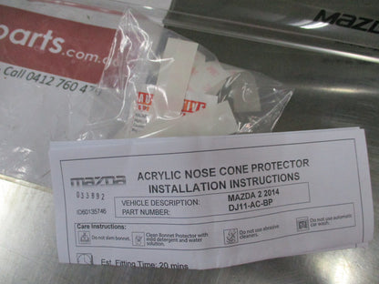 Mazda 2 DJ/DL Genuine Clear Bonnet Protector Kit New Part