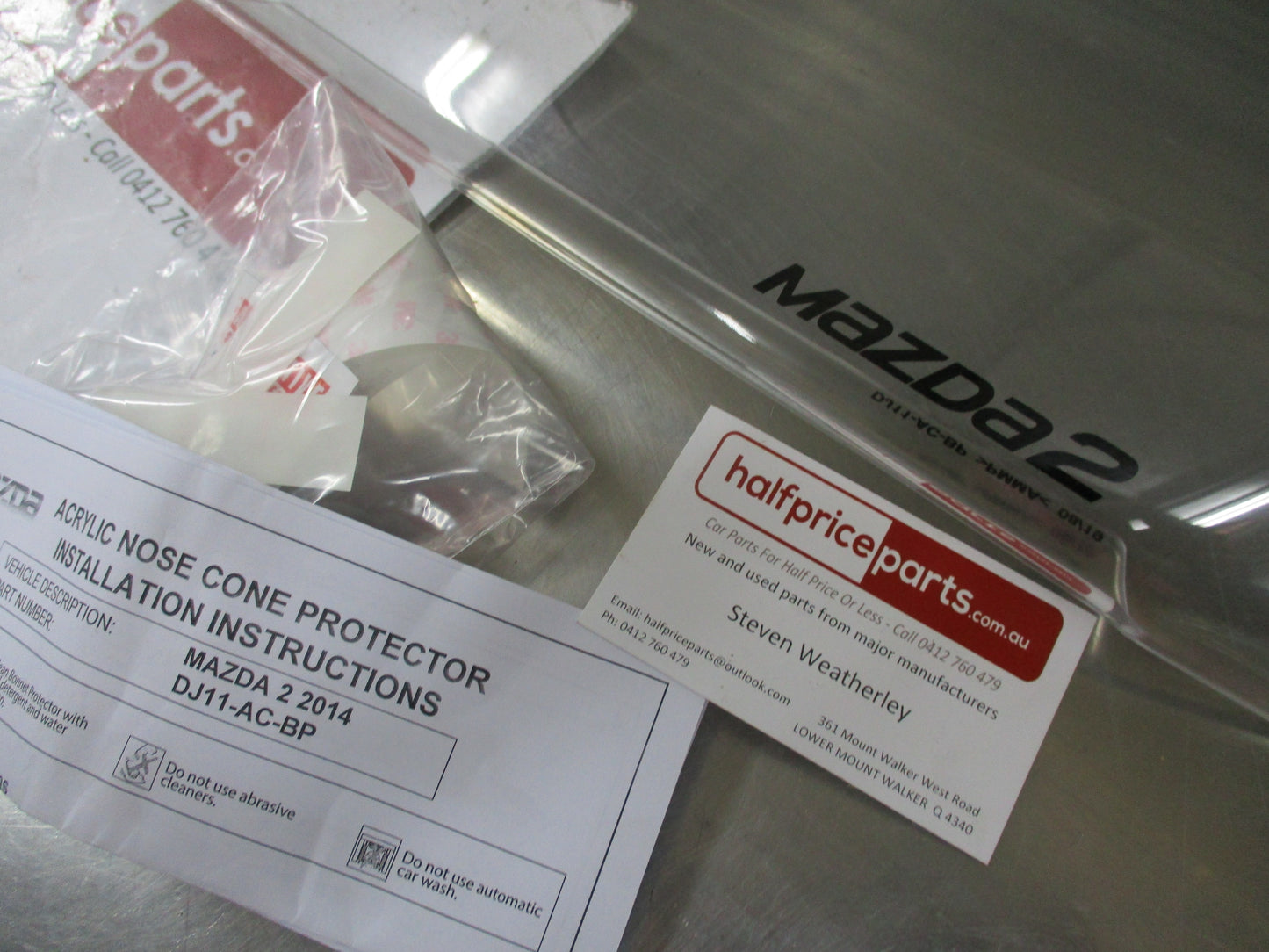 Mazda 2 DJ/DL Genuine Clear Bonnet Protector Kit New Part