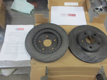 RDA Front Disc Brake Rotors (Pair) Slott/Dimp Suit Toyota Rav4 New Part