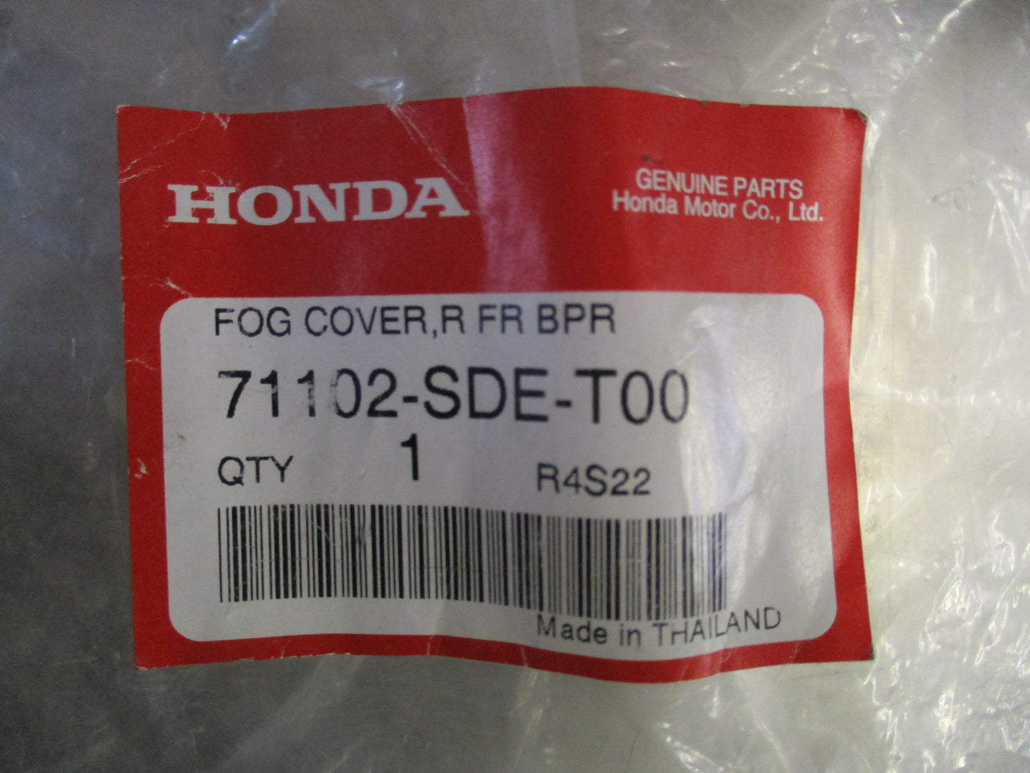 Honda Accord Genuine Front Right Fog Light Cover New