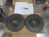 RDA Front Disc Rotors (Pair) Slotted/Dim Suits Holden Astra TS New Part