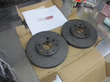 RDA Front Disc Rotors (Pair) Slotted/Dim Suits Holden Astra TS New Part