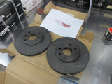 RDA Front Disc Rotors (Pair) Slotted/Dim Suits Holden Astra TS New Part