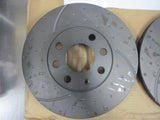 RDA Front Disc Rotors (Pair) Slotted/Dim Suits Holden Astra TS New Part