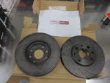 RDA Front Disc Rotors (Pair) Slotted/Dim Suits Holden Astra TS New Part