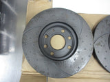 RDA Front Disc Rotors (Pair) Slotted/Dim Suits Holden Astra TS New Part