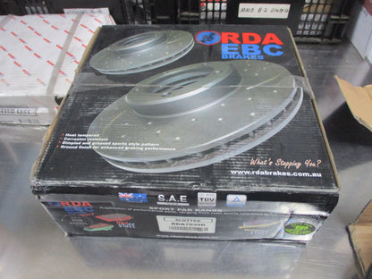 DBA Slotted/Dim Front Disc Rotor (Pair) Suits Ford Focus/Volvo New Part