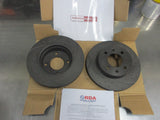RDA Front Disc Rotors (Pair) Slotted/Dim Suits Hyundai Accent New Part