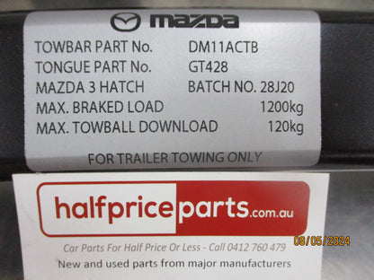 Mazda CX-30 Genuine Tow Bar Kit (No Wiring Or Ball) New Part
