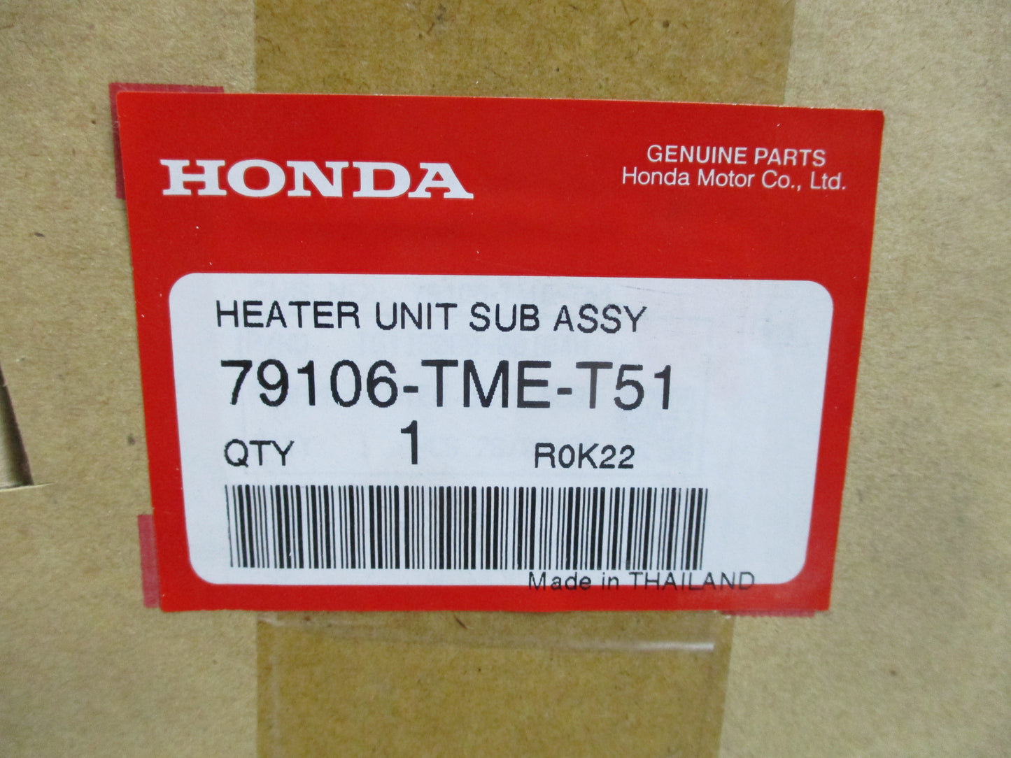 Honda CRV Genuine Heater Unit Sub Assembly New Part