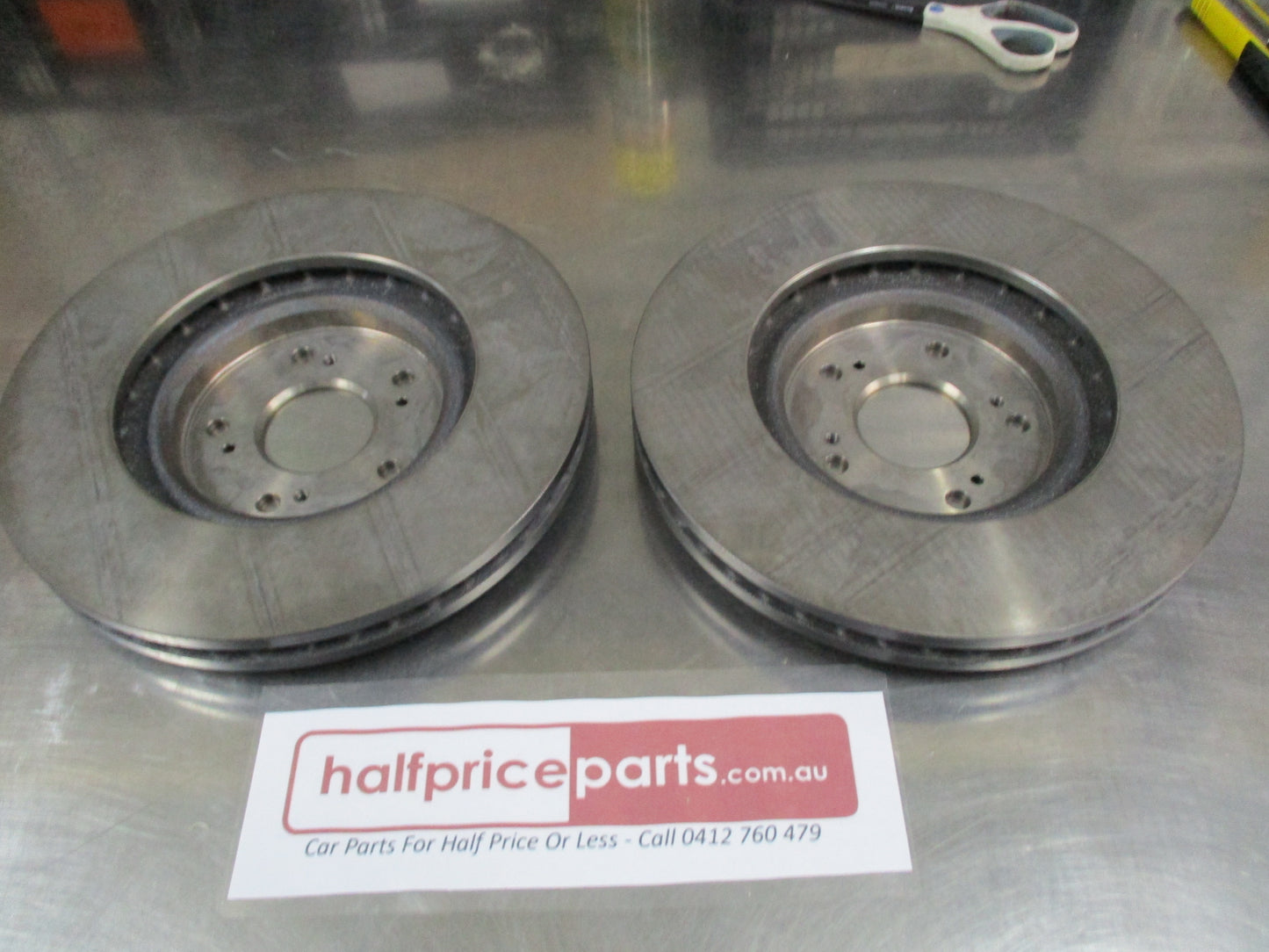 Honda Accord Genuine Front Vented Front Brake Disc Rotors (Pair) New Part
