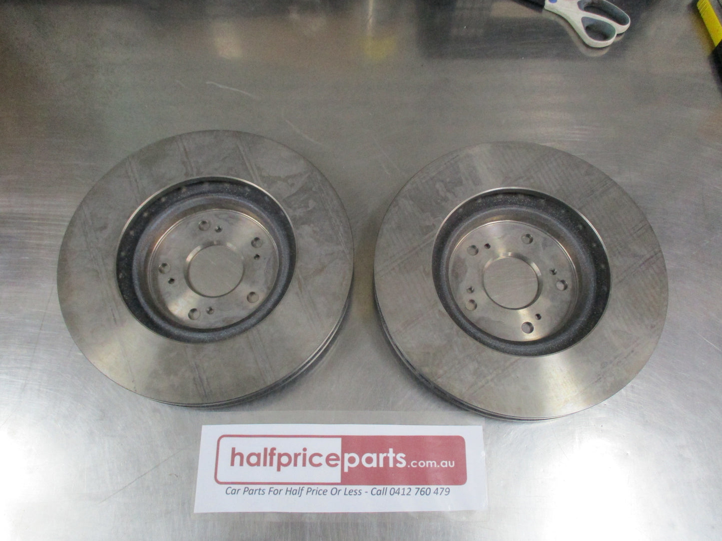 Honda Accord Genuine Front Vented Front Brake Disc Rotors (Pair) New Part