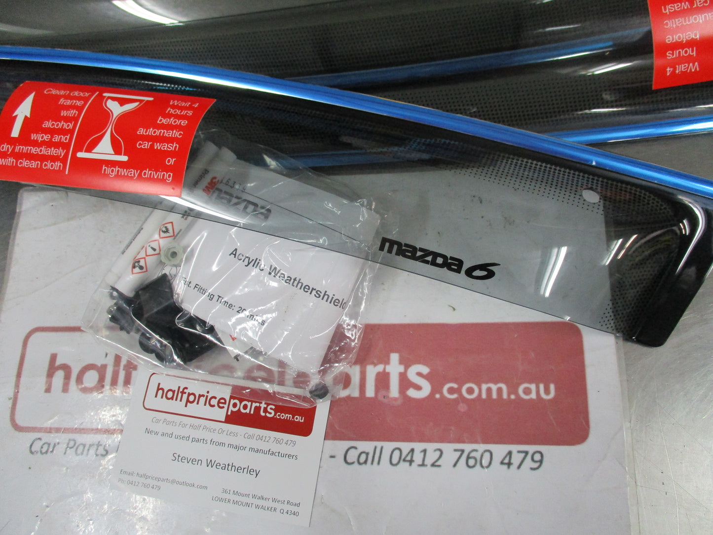 Mazda 6 Genuine Weather Shields New Part