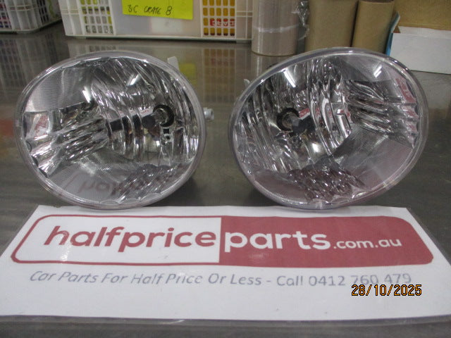 Fog Light Pair Large 12 Volt Left And Right Used Part VGC