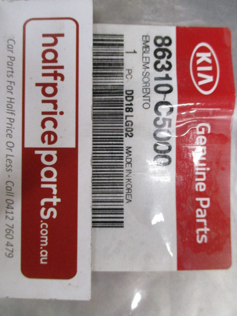 Kia Sorento Genuine Rear Tailgate Sorento Emblem New Part