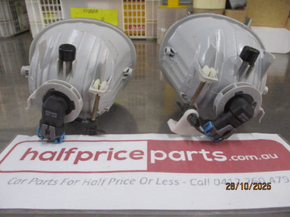Fog Light Pair Large 12 Volt Left And Right Used Part VGC