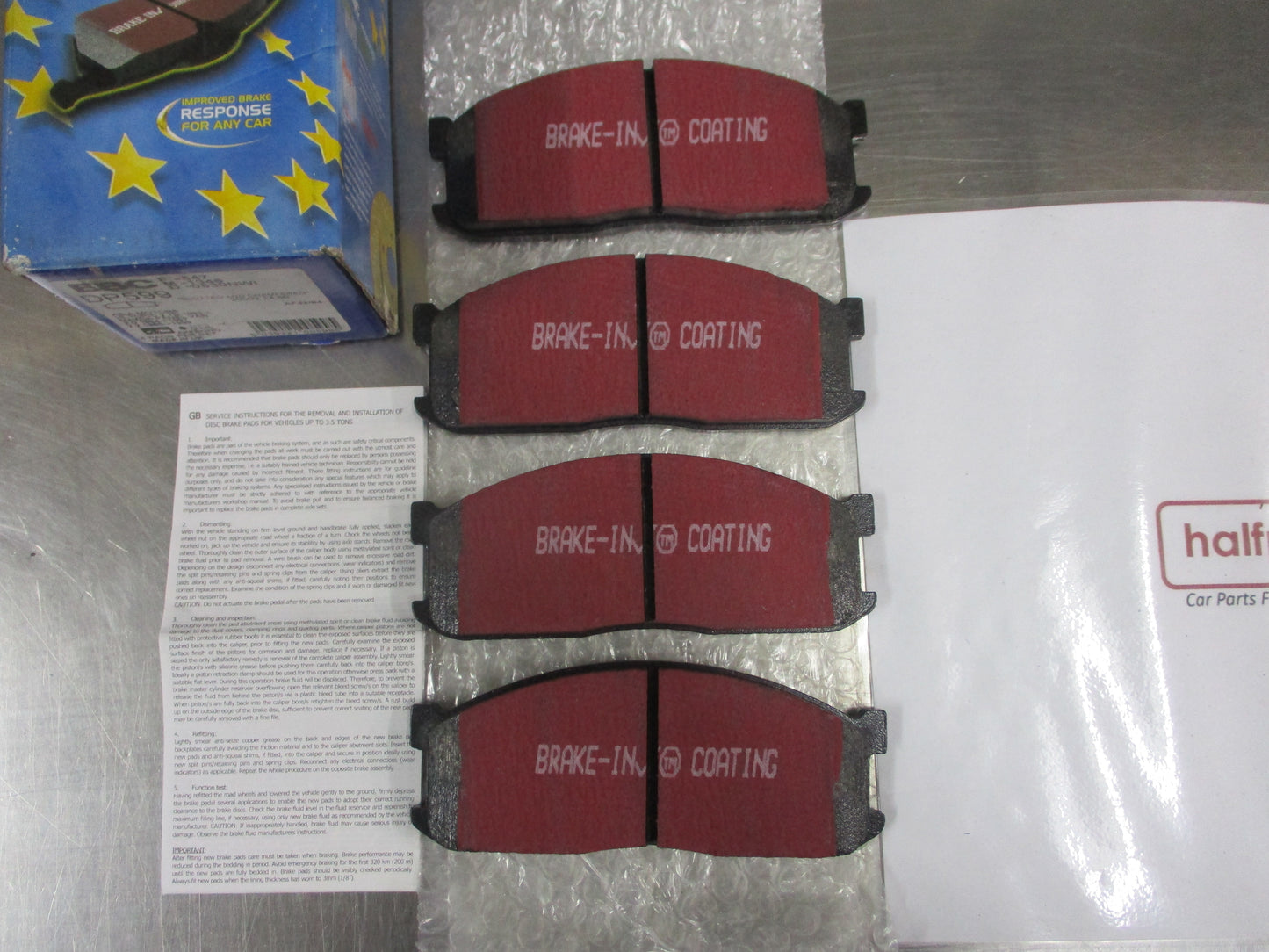 EBC Front Disc Brake Pad Set Suits Mazda E2200 Panel Van New Part