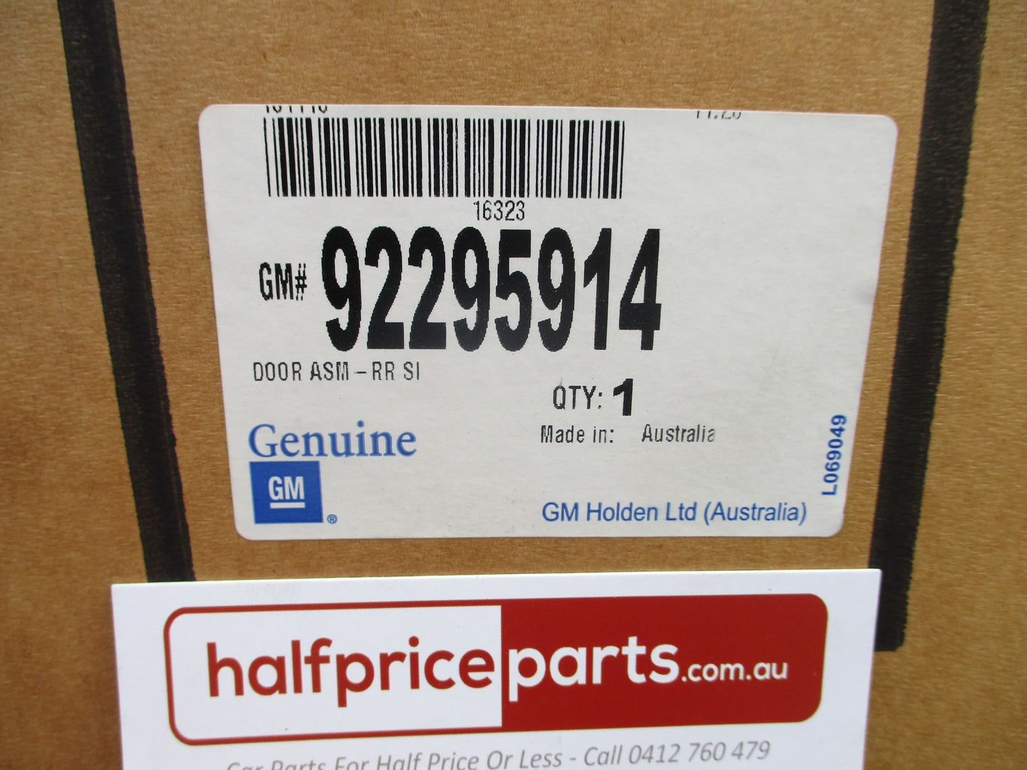Holden VE Commodore Sedan Genuine Right Hand Rear Door Shell (Primer) New Part