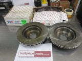 RDA Rear Brake Disc Rotors (Pair) Suits Ferrari Mondial 2 Valves New Part