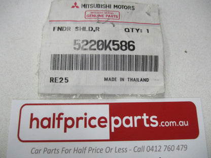Mitsubishi Triton Genuine Front Right Fender Shield New Part