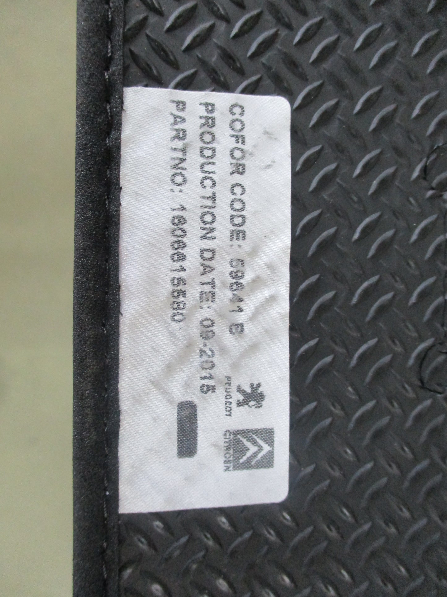 Citroen C4 Aircross Genuine Luggage Compartment Reversible Floor Mat New Part