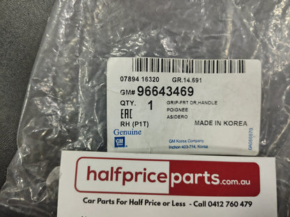 Holden TK Barina Genuine Right Hand Front Door Handle New Part
