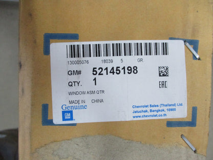 Holden Colorado7/Trailblazer Genuine Left Hand Rear 1/4 Glass New Part