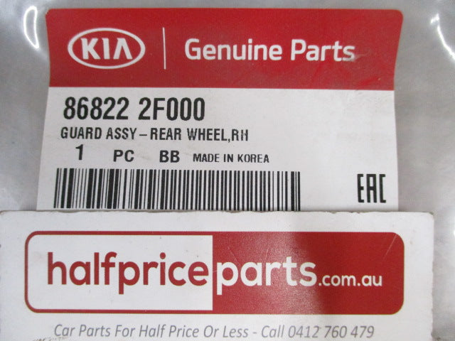 Kia Cerato Sedan Genuine Right Hand Rear Wheel Guard Assembly New Part