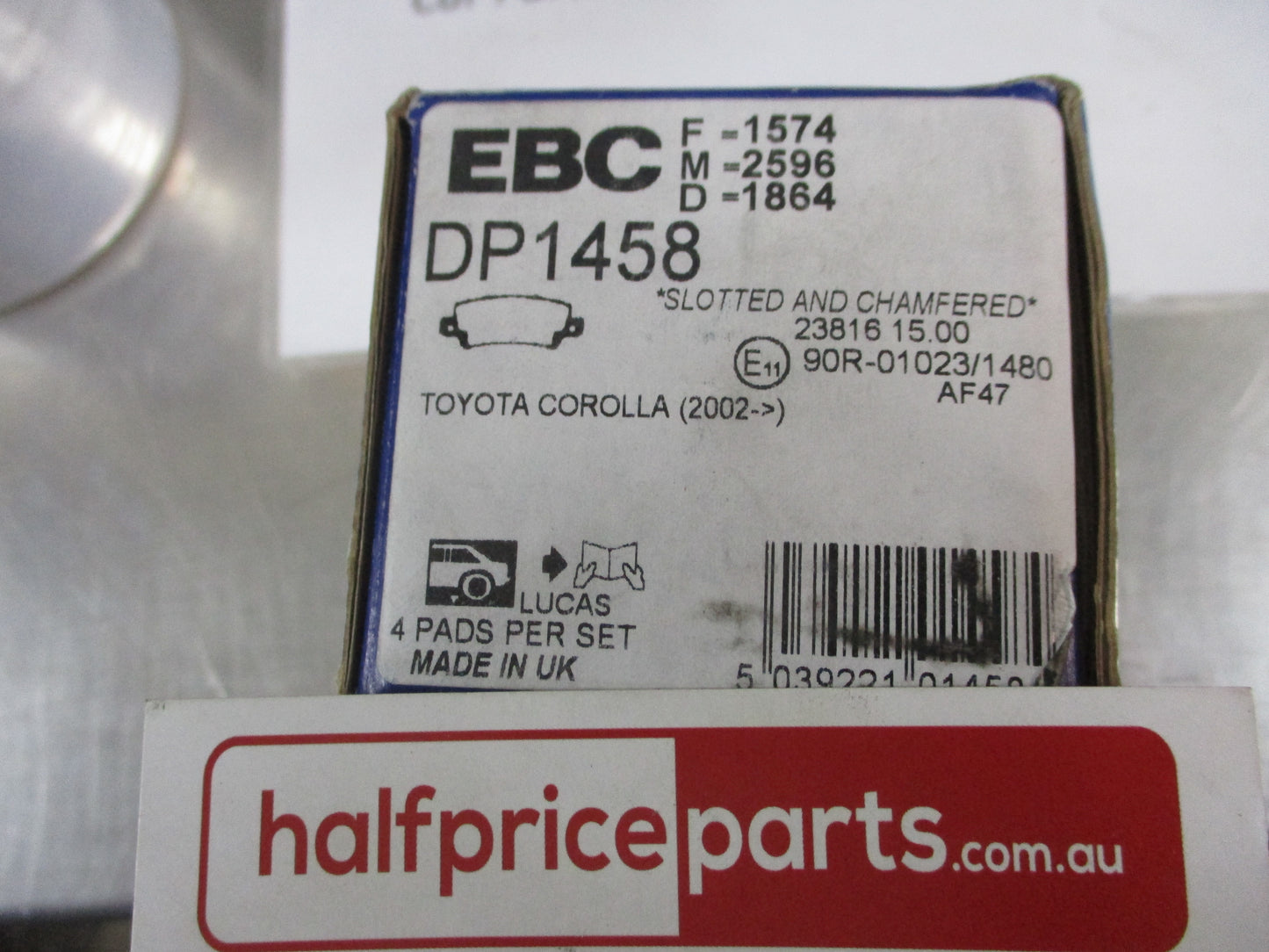 EBC Rear Disc Brake Pad Set Suits Toyota Corolla New Part