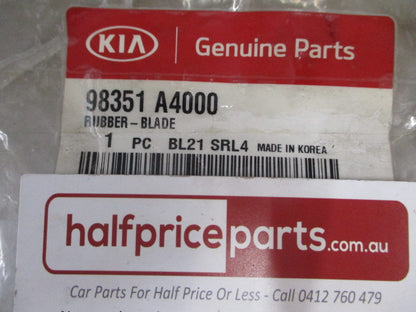 Kia RP Rondo Genuine Drivers Wiper Blade Rubber Front Replacement New Part