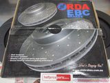 RDA Rear Slotted/Dimpled Disc Rotor (Pair) Suits WRX-XV-Liberty-Impreza-Forester New Part