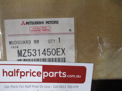Mitsubishi XC Outlander Genuine Left Hand Rear Mud Flap ONLY New Part