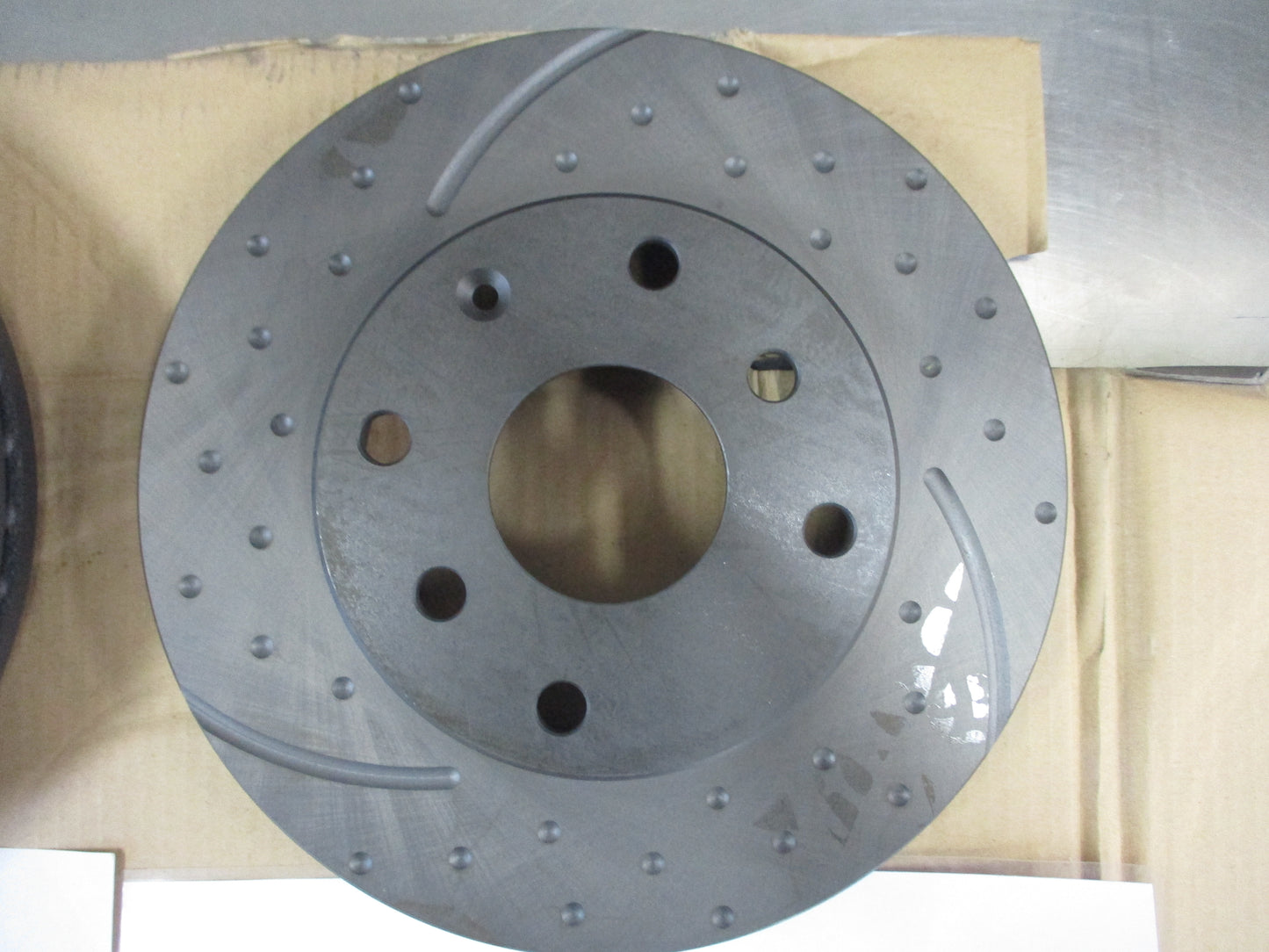 RDA Front Disc Rotors Slotted/Dimpled (Pair) Suits Holden Viva JF New Part