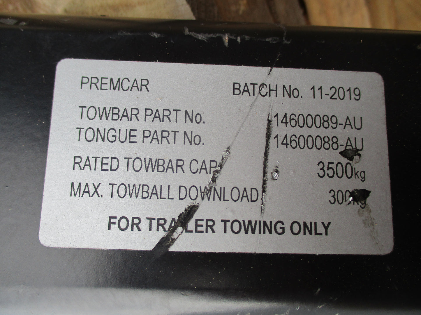 Nissan Navara Warrior/N-Trek Genuine Special Order Towbar ONLY New Part
