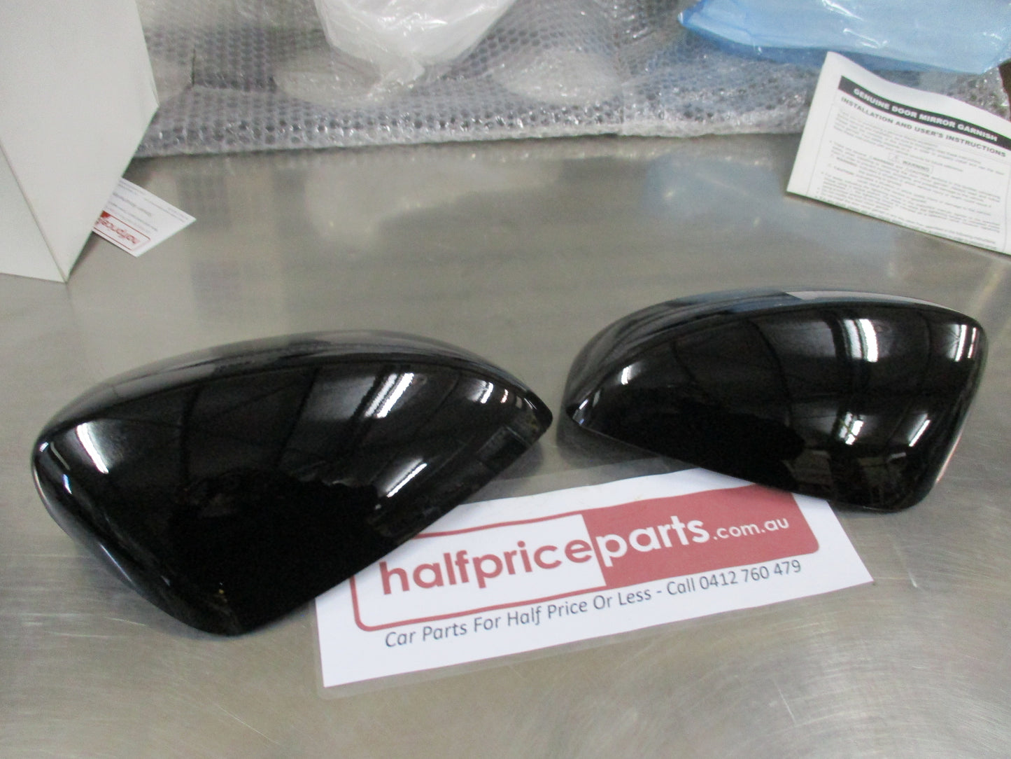 Mazda 3 BM Genuine Mirror Scalps Both Left And Right (Kuroi Black) New Part