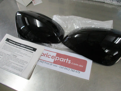 Mazda 3 BM Genuine Mirror Scalps Both Left And Right (Kuroi Black) New Part