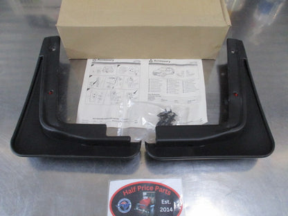 Mitsubishi Outlander Genuine Rear Mud Guard Set With Fitting Kit New Part