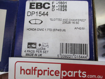 EBC Front Brake Pad Set Suits Honda Accord /Civic New Part
